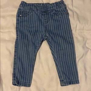 🌿 Zara Striped Jeans